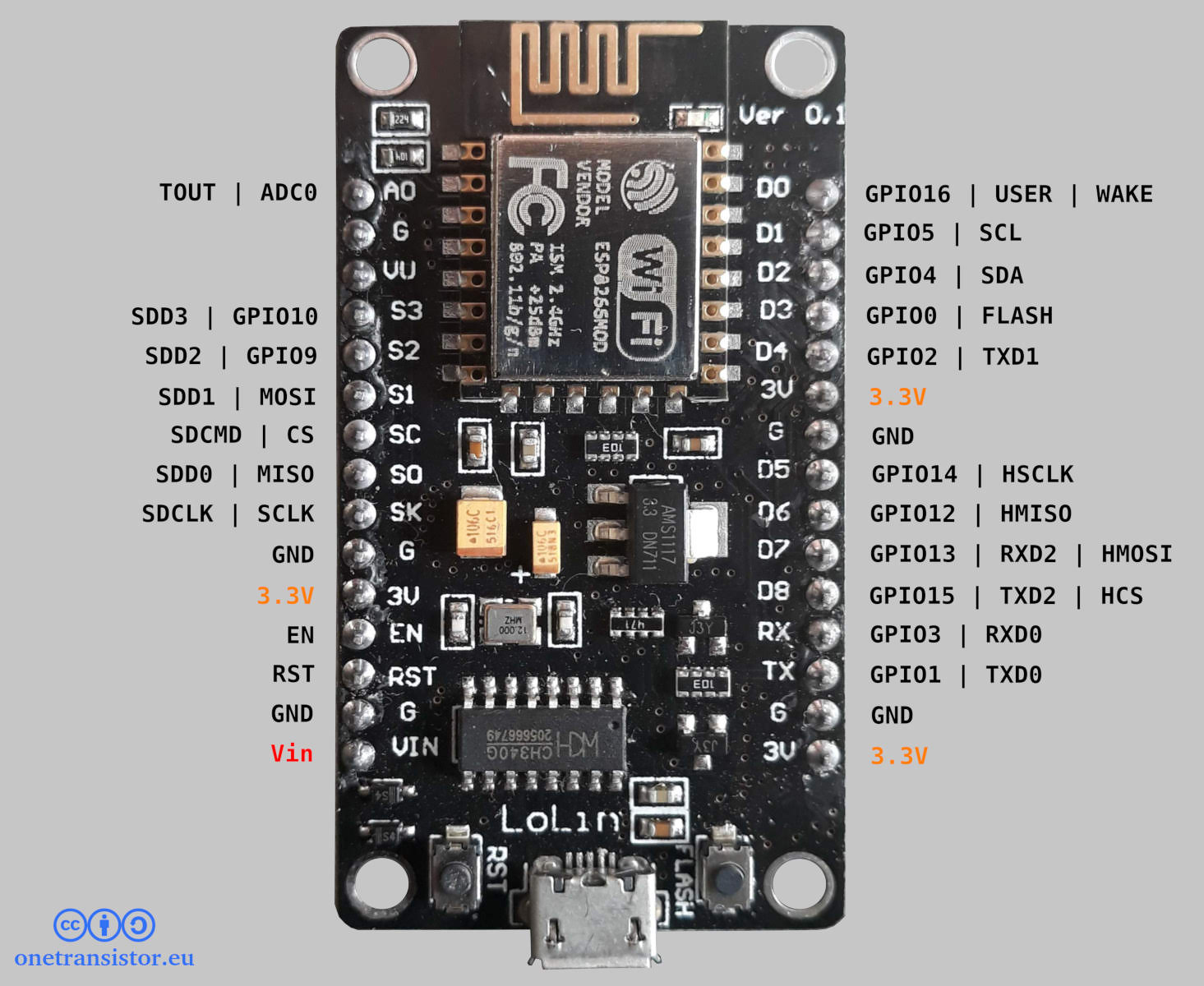ESP8266 development board